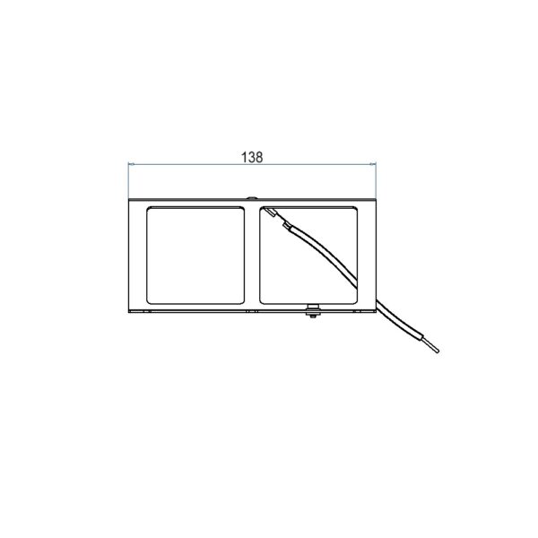 Produktbild UBD 160 165  -  Steckdoseneinsatz für 4 FLF, leer
